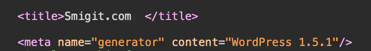 Wordpress Version