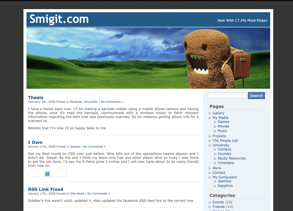 Smigit.com 2007 Design