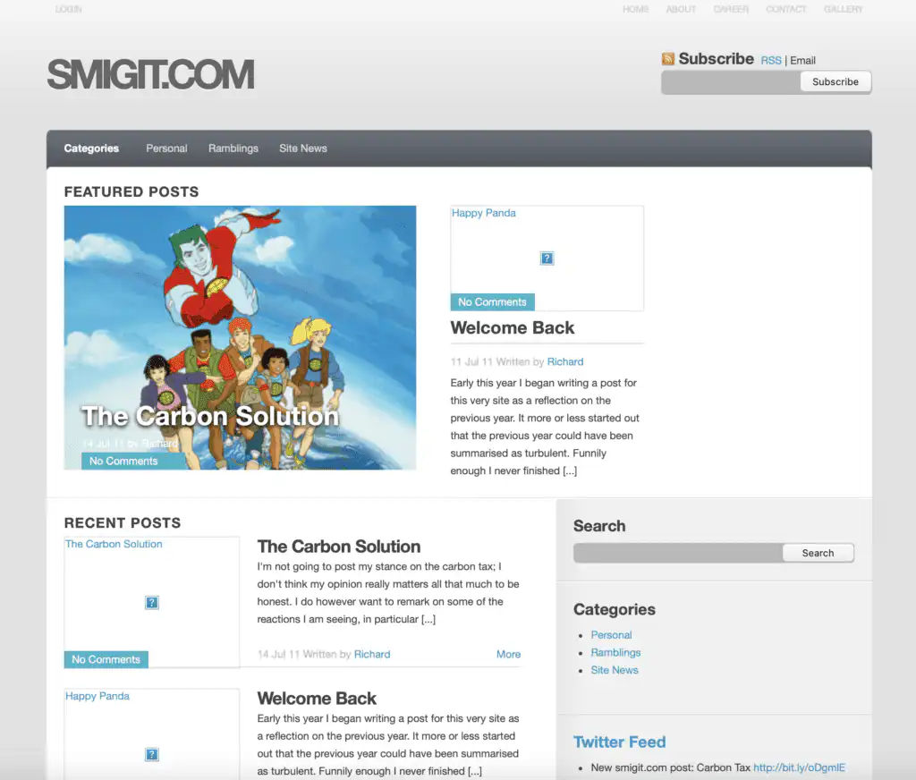 Smigit.com 2011 design