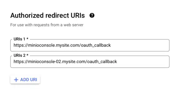 MinIO OAuth Setup